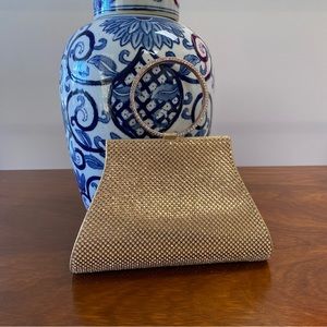 NWT Crystal & Satin Evening Bag